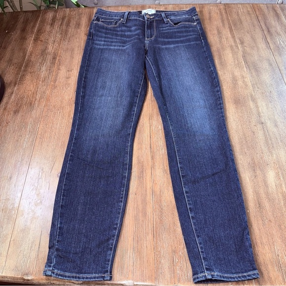 Paige Verdugo Ankle Jeans dark blue 29 mid rise boyfriend - Picture 2 of 8